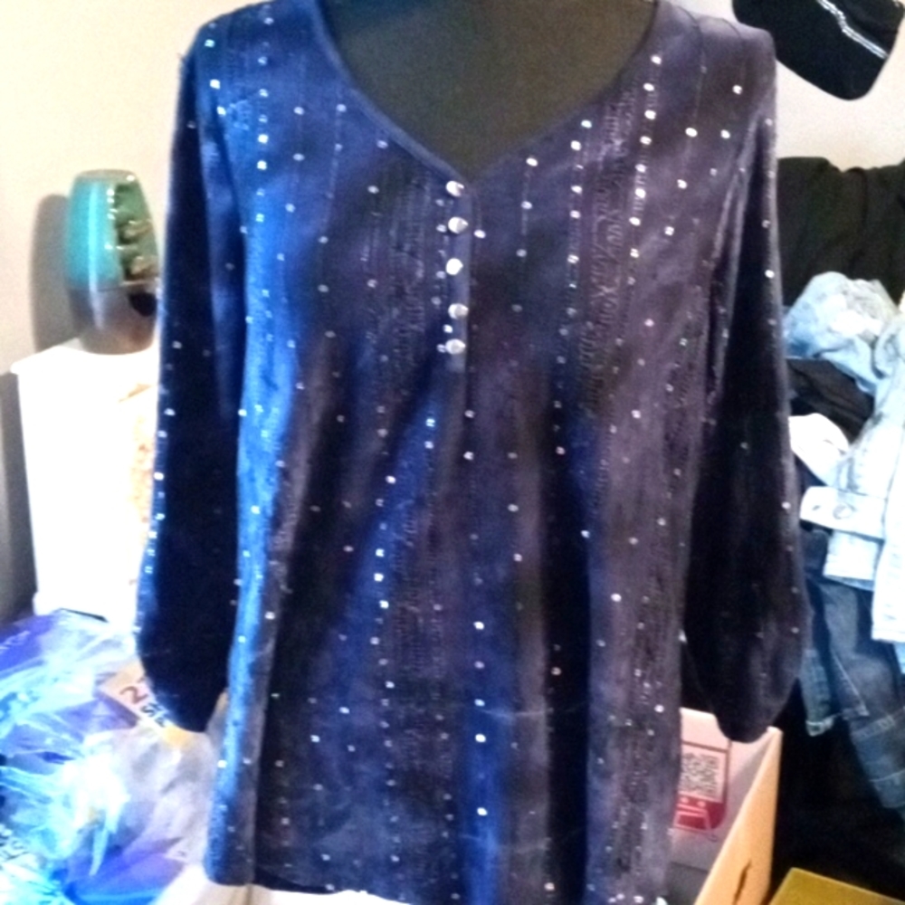 Sami and Jo ladies large quarter sleeve blouse